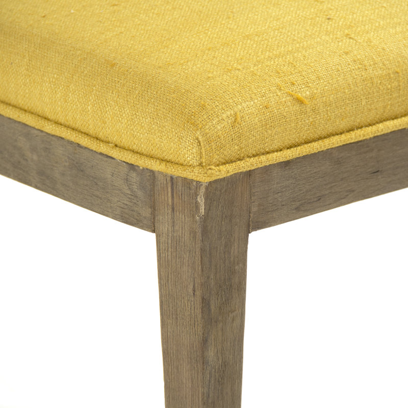Upholstered Side Chair, Yellow