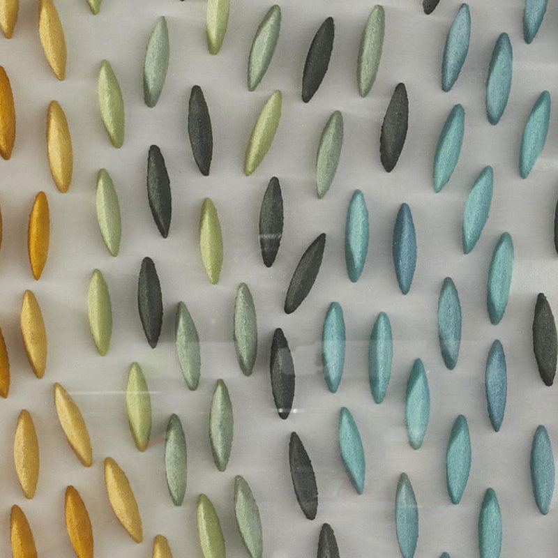Glam Abstract Wall Decor on Fabric, Farbic