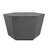 35-Inch Outdoor Side Table, Magnesium Oxide Hexagonal Coffee Table with Rain Cover-74827277