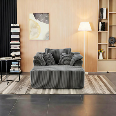 Chaise longue rembourrée, chaise longue d'intérieur pour le salon