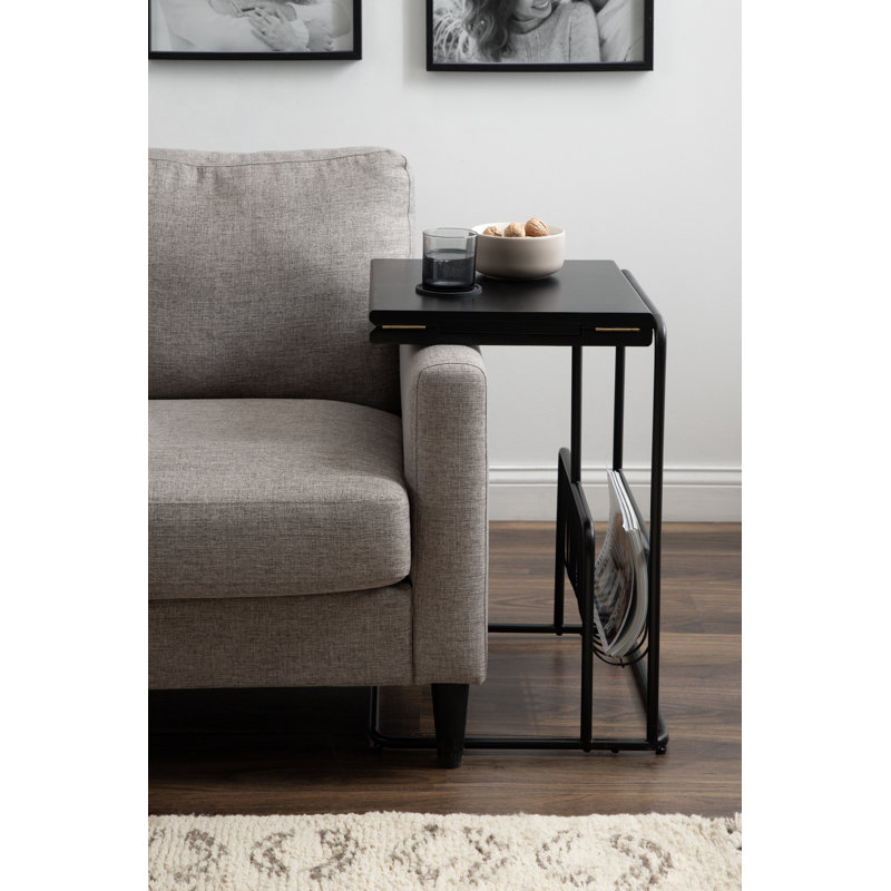 Table de salon avec plateau pliable