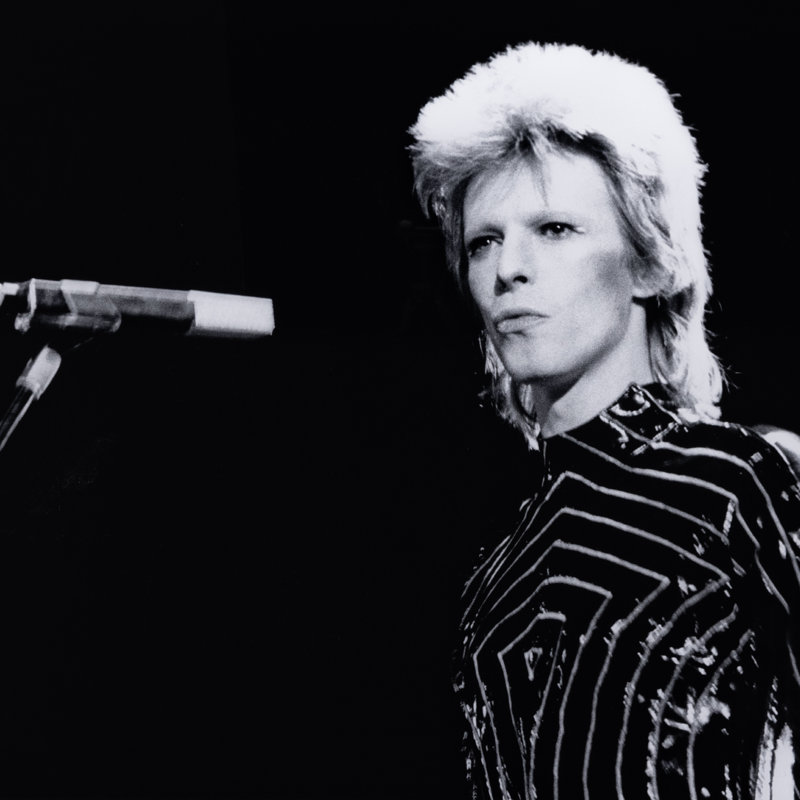 Ziggy Stardust Era Bowie Print by Michael Ochs, 36" H x 48" W