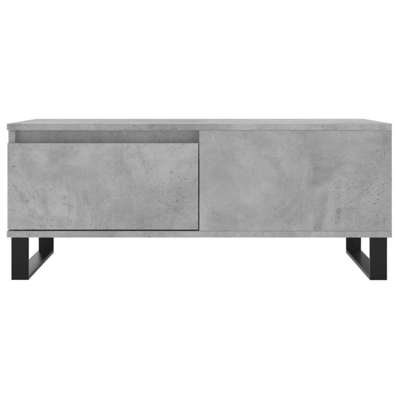 Azianna Sled Coffee Table with Storage, Concrete Grey