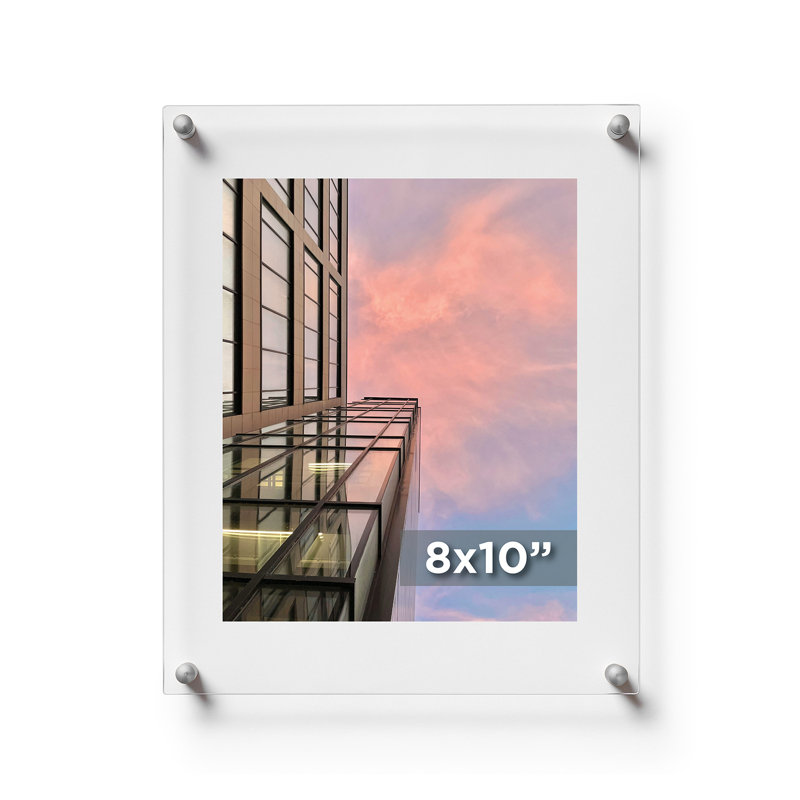 Cadre photo Devian Floater, 8 po x 10 po, Argent