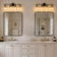Éclairage de meuble-lavabo câblé 30 po à 4 lumières pour maquillage de miroir-129912873