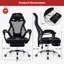 Chaise de bureau ergonomique en filet avec repose-pieds Inbox