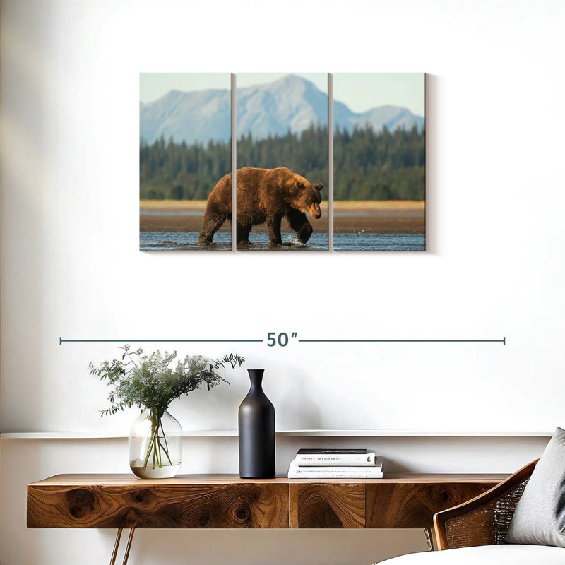 Bear By Tidal Delta, 20" H x 33" W