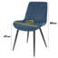Kalie Pair of Upholstered Diamond Stitched Dining Chairs-1296337351