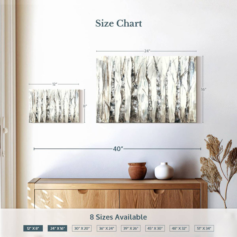 Troncs Alvord Winter Aspen neutre, H 16 po x l 24 po