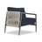 Delaine Powder Coated Aluminum Outdoor Lounge Chair , Sunbrella® Cushions Included-70110069-70110067