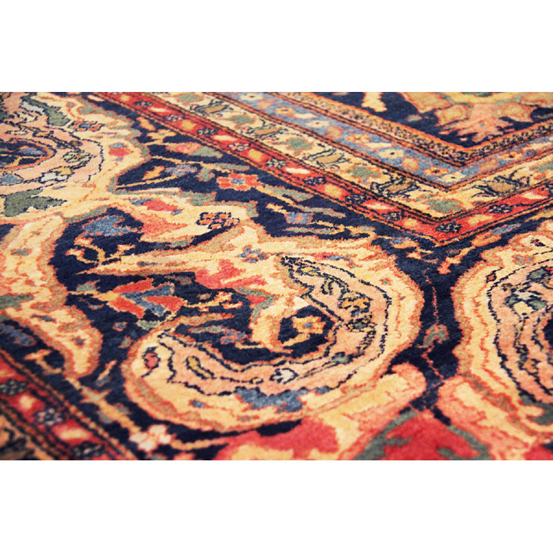 Antique One-of-a-Kind Rectangle 13'10" X 20'3" Hand Knotted Area Rug