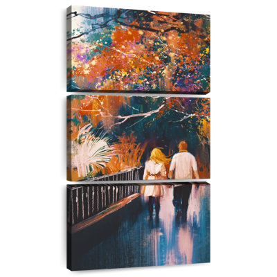 Couple Autumn Stroll
