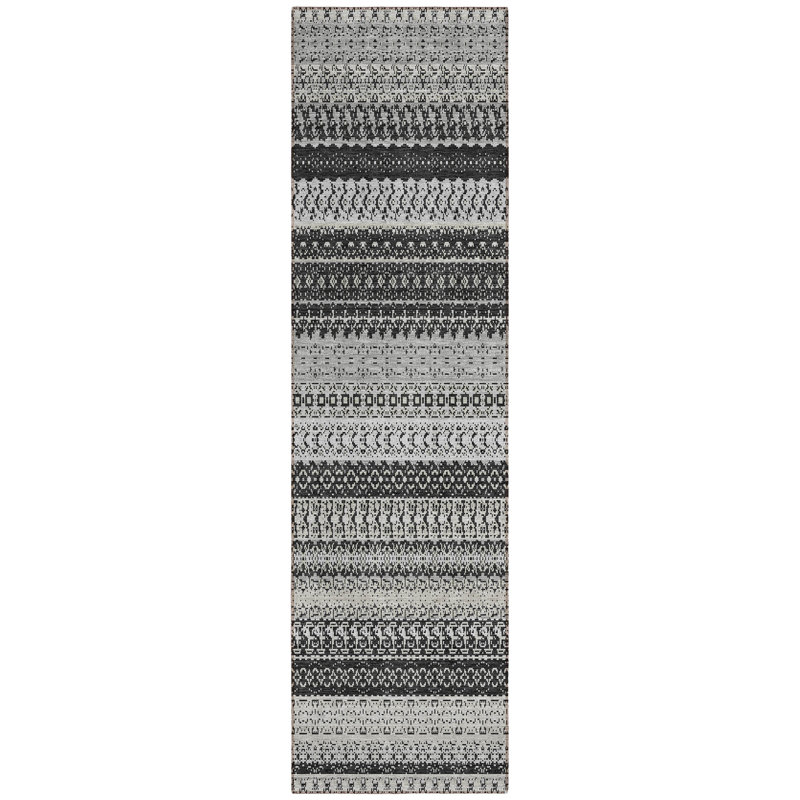 Striped Indoor / Outdoor Rug, Runner 2'3" x 7'6"