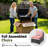 𝗣𝗿𝗲-𝗔𝘀𝘀𝗲𝗺𝗯𝗹𝗲𝗱 𝗖𝗵𝗮𝗶𝗿𝘀, 4-Person Patio Furniture Set Rattan Outdoor Sectional Conversation Sofa Seating Group With Propane Fire Pit Table-42595422-42385166
