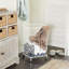 Metal Deep Set Metal Mesh Laundry Basket Storage Cart with Wheels and Handles-62972726-62972722