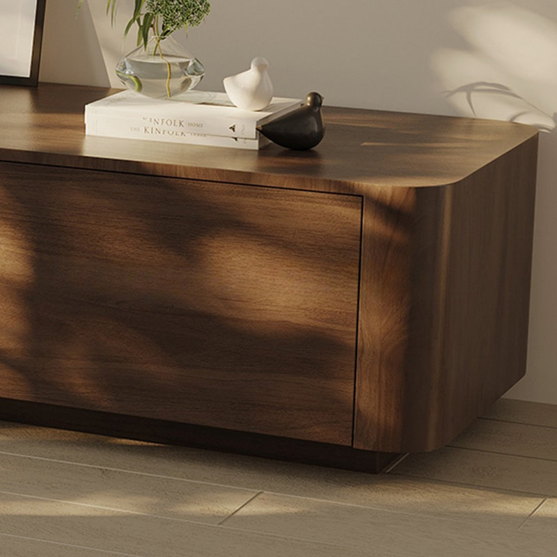 Meuble télé moderne en bois manufacturé noyer