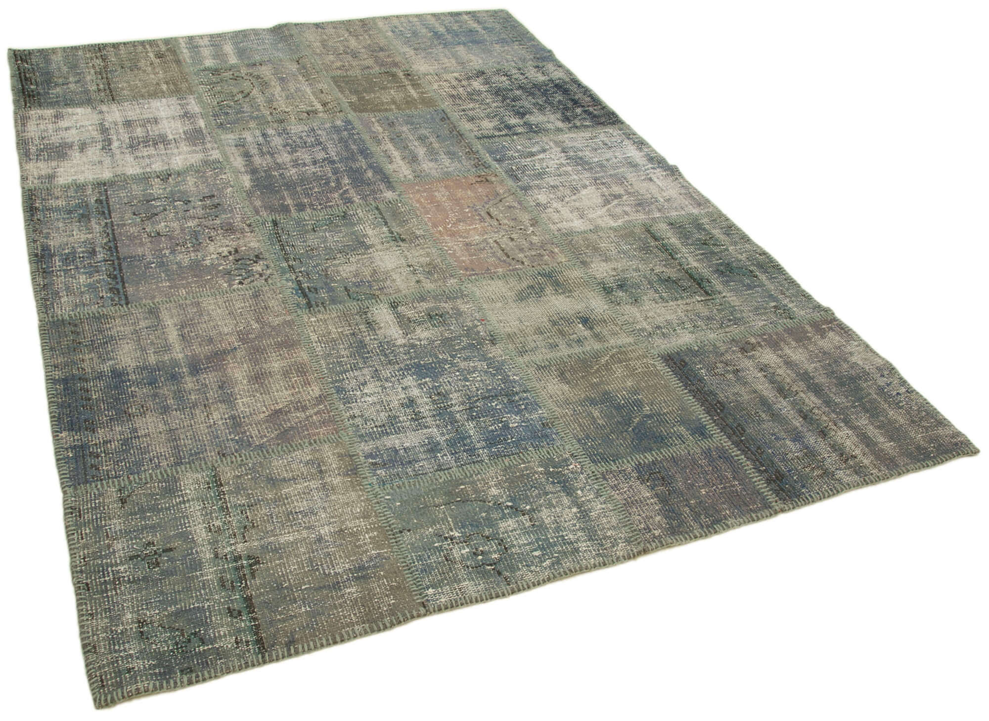 Bungalow Rose Zarmina Patchwork Machine Woven Rectangle 5'10" x 8'1 ...