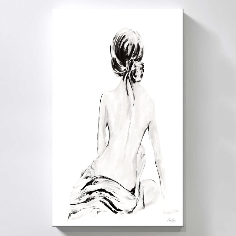 "Impressionistic Soft Nude I" by Stella Chang Print on Canvas, 30" H x 18" W x 1" D