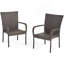 Chaise empilable en osier Littleton Pe, 1 pièce-639314942