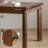 Black walnut solid wood large tabletop table-105967673