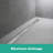 Rain Match Trim Broadwalk 47 1/4" Linear Grid Shower Drain