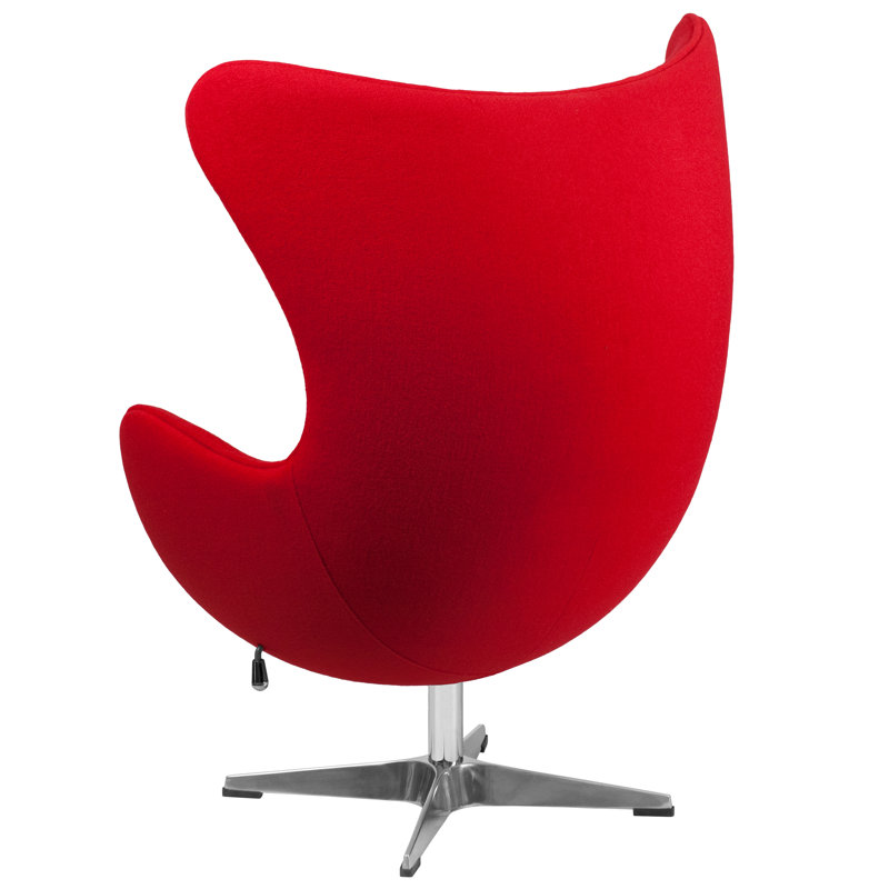 Fauteuil ballon pivotant 18 po Mankin, Rouge