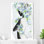 «Nude In Blue Florals (Vertical)» par By Jodi - impression