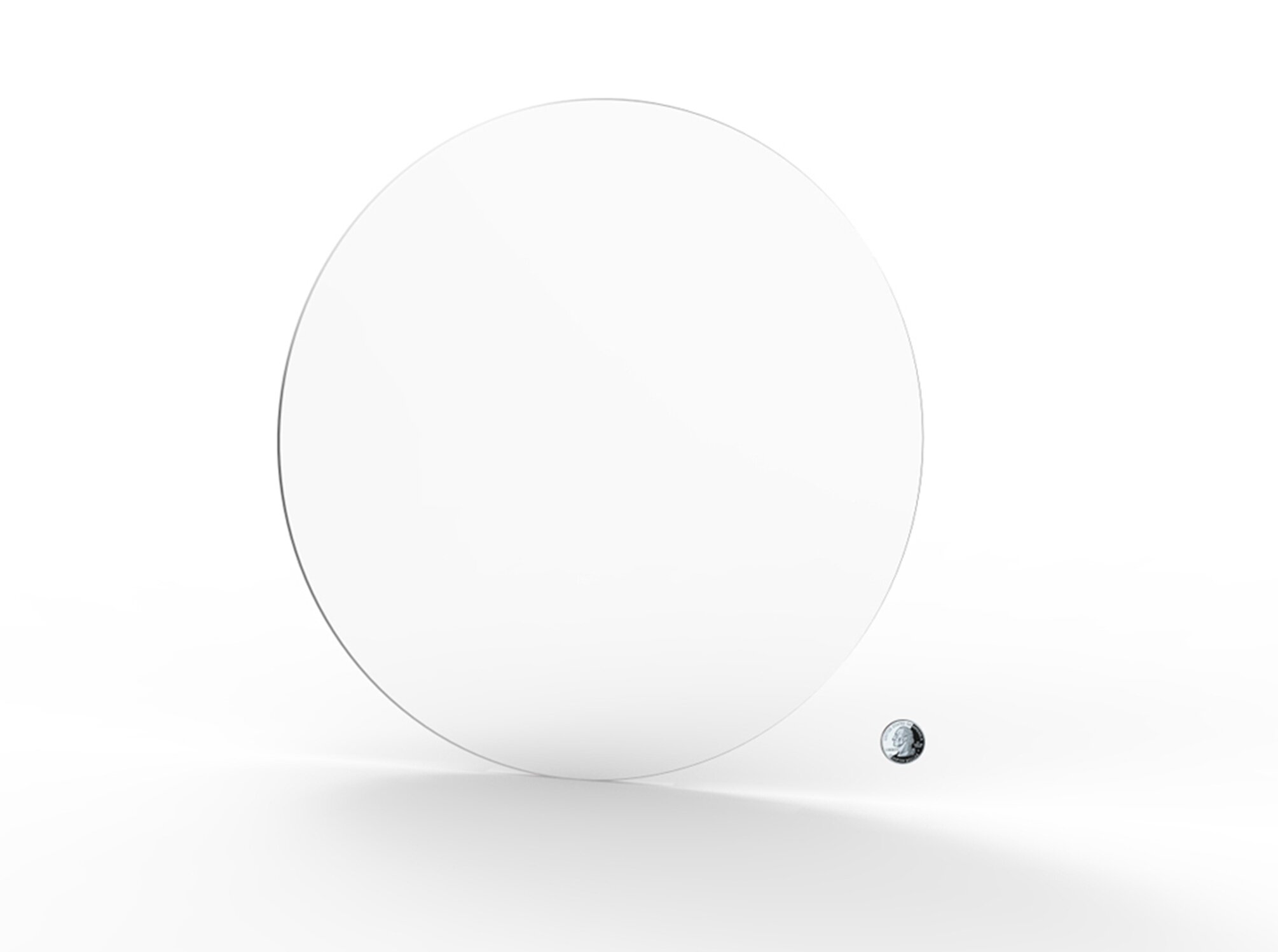 disque acrylique/cercle en plexiglas transparent/transparent-diamètre 2