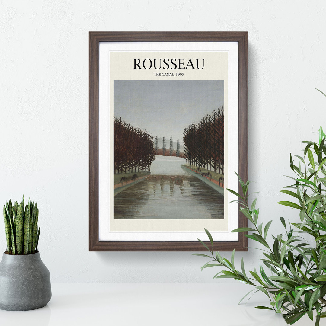 The Canal by Henri Rousseau - Picture Frame Painting
