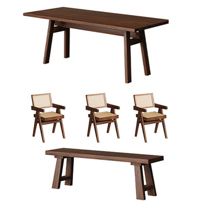 Table de salle à manger en noyer