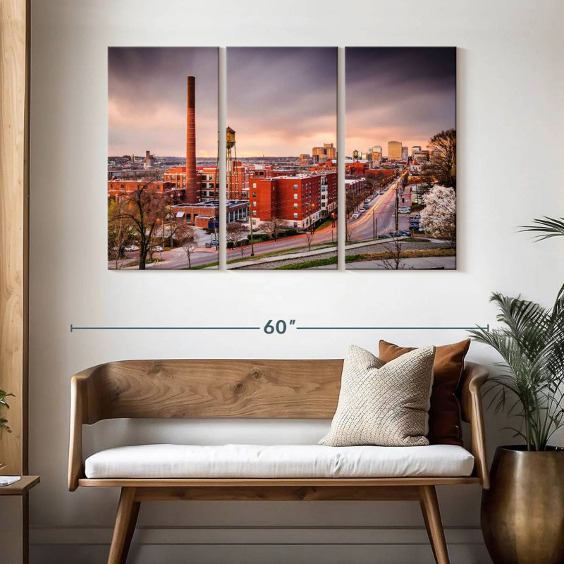 Richmond Virginia Skyline, 32" H x 50" W