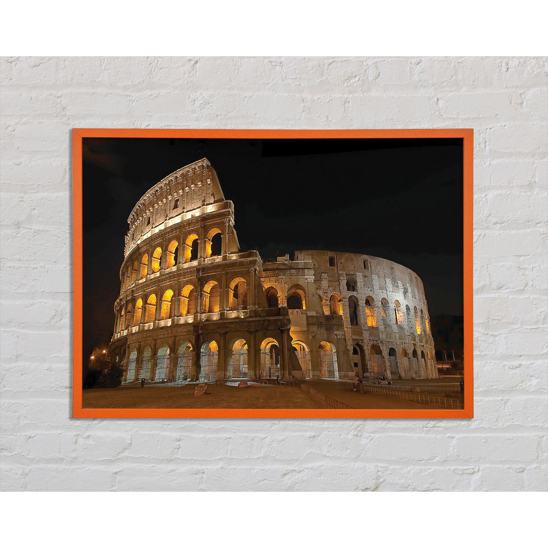 Antoniah Colosseum Night Glow - Einzelner Bilderrahmen Kunstdrucke