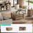 Square Wood Coffee Table with Hidden Large Storage, 90° Flip-Open Top,Farmhouse Coffee Tables for Living Room-119241933