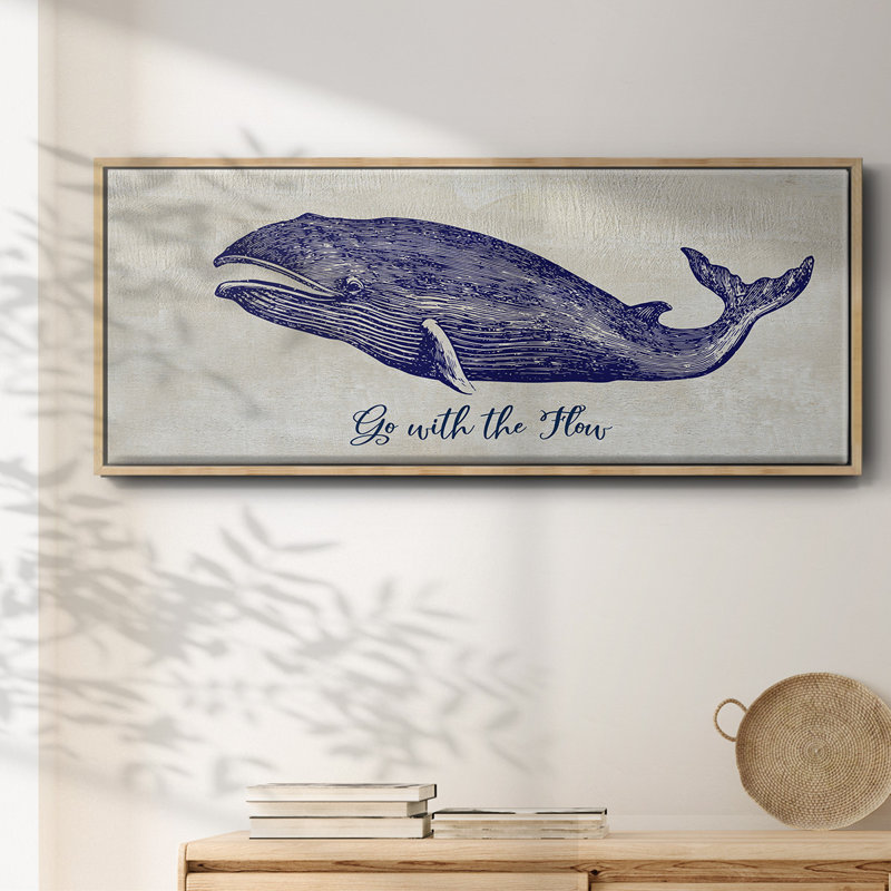 Go With The Flow- Framed Canvas