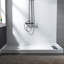 60" x 30" D Single Threshold Shower Panel Base with Drain Assembly and Drain Cover Included, Non-Slip-65273731-65134712