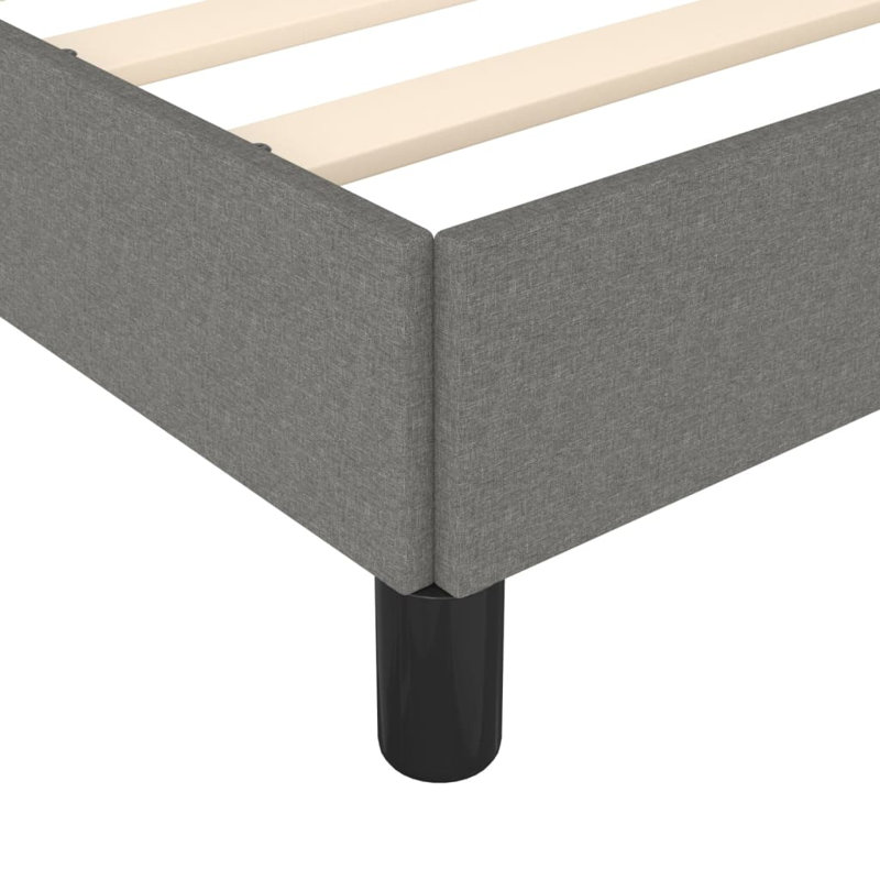 Jurlene Upholstered Bed, Dark Grey/Black, Super King (6')