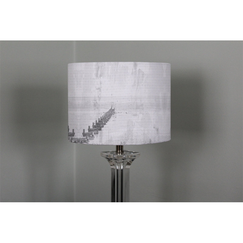 Cotton Drum Lamp Shade ( Uno ), 25cm H x 40cm W x 40cm D
