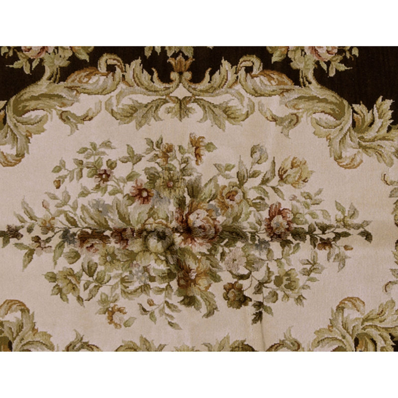 Handmade Silk and Wool Area Rug