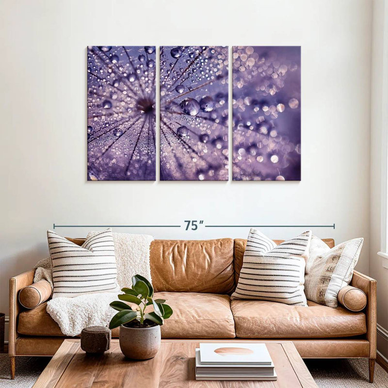 Harnek reflets mauves, H 36 po x l 57 po