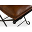 Mozambique Leather Accent Stool