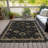 Machine Washable Indoor/Outdoor Xhevrie Black Rug-111820307
