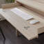 Bureau en bois avec grand bureau, brun