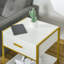 Mullica 45cm W Steel Bedside Table