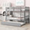 Twin Over Twin Bunk Bed With Trundle, Convertible Into Twin Size Beds