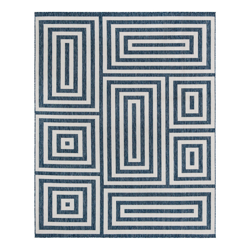 Forte Hower Indoor/Outdoor Area Rug, Rectangle 7'10" x 10'