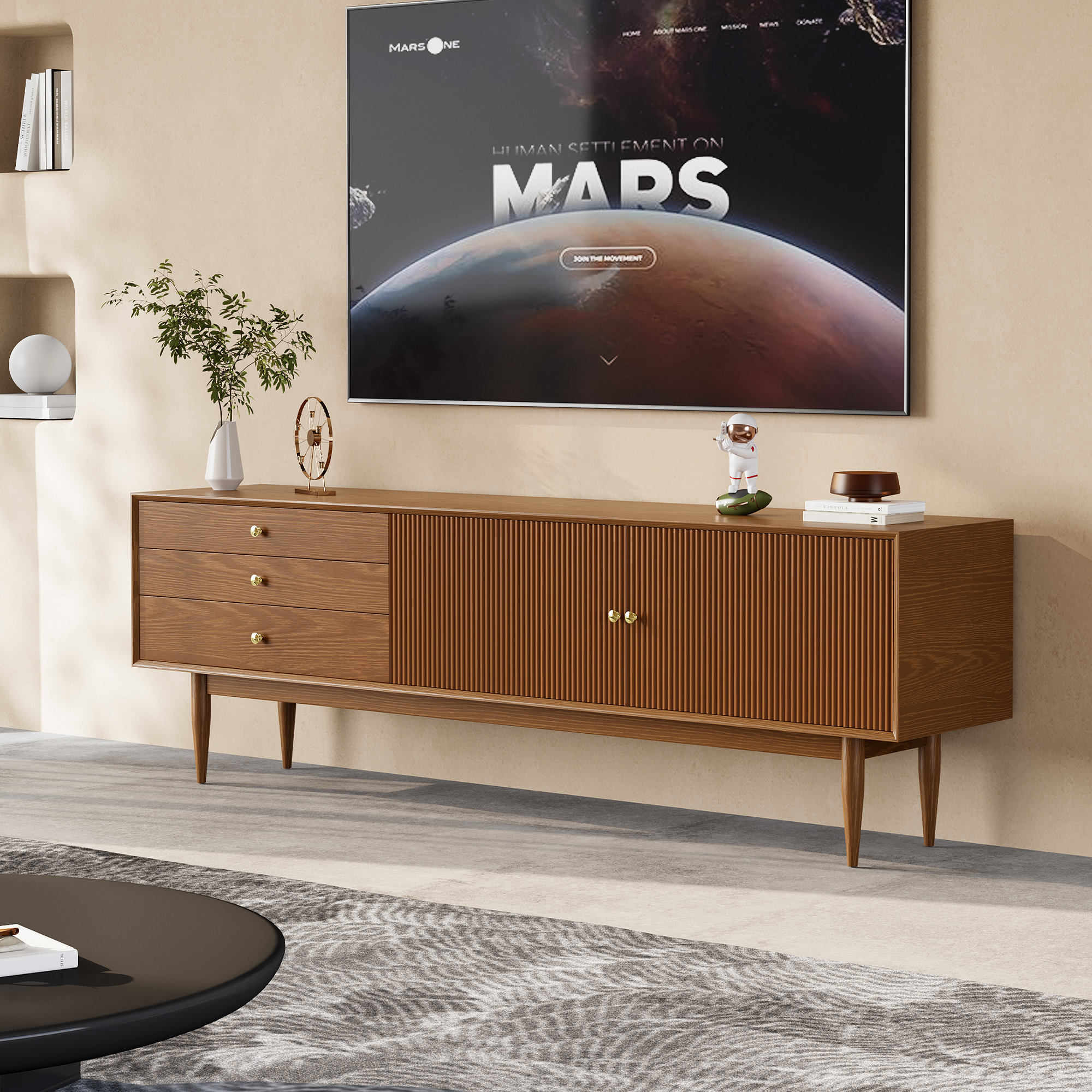 Corrigan Studio Modern Four Legs Tv Stand - Wayfair Canada