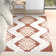 Demartino Southwestern Orange/Ivory Area Rug