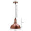 Gustafson 1 - Light Copper Dome Pendant