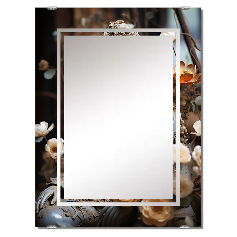 Minkah - Miroir mural bouddhiste MIR142006, 32 po x 24 po