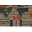 Tapis marocain en laine à motif abstrait terre 9x12